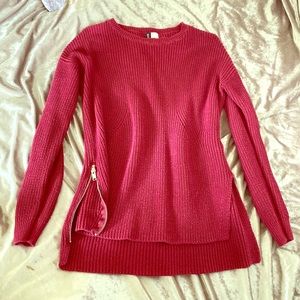 Burgundy sweater